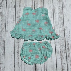 Angel Dear Flamingo Muslin Set